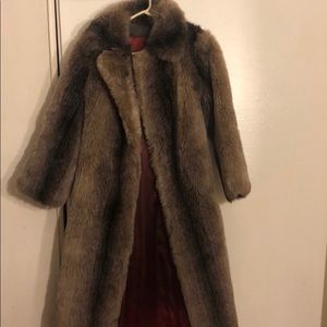 Faux fur coat